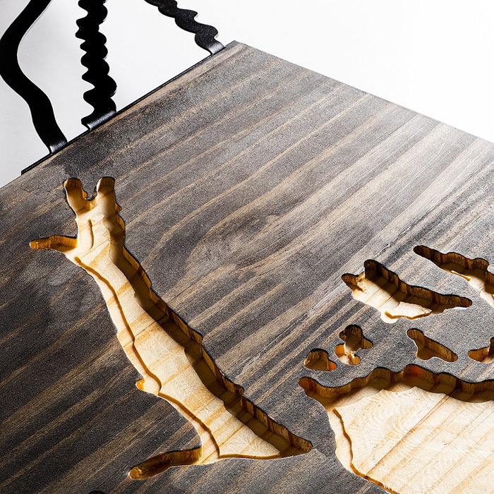 Wallity Banksy - 15-1 Accesorio de Pared Decorativo de Madera y Metal Wallity Banksy - 15-1 Accesorio de Pared Decorativo de Madera y Metal